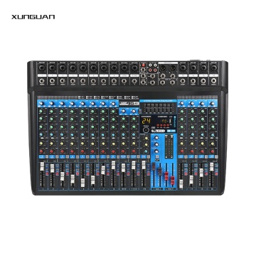 GM-X Sound Mixer Console: 8/12/16 Kanal Bluetooth/MP3 mit 24-Bit-DSP, 7-Band-EQ und 2 Aux/Gruppen