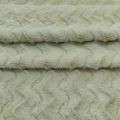 Wave Pattern Brushed Faux Rabbit Fur Fabric