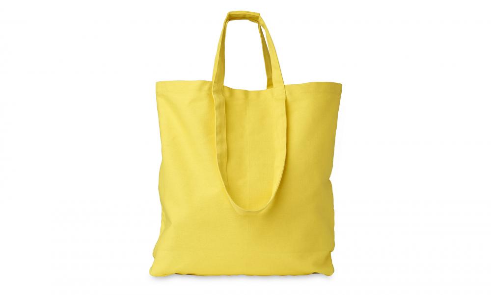 Golden canvas handbag of superior quality