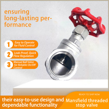 Supapă cu glob filetat din oțel inoxidabil