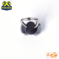 Plastic Base Single Stud Fitting With Steel D Ring