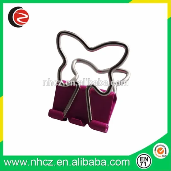 Novelty shaped binder clips