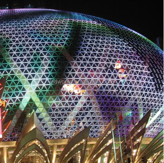 Outdoor DMX512 RGB Pixel Wall Lights: Enhancing Night-Club and Building Illumination with 50mm LED Dot Lights