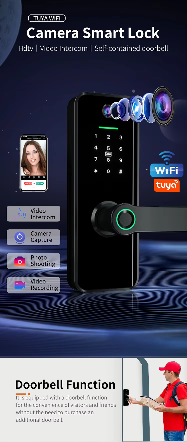 1 tuya wifi door lock