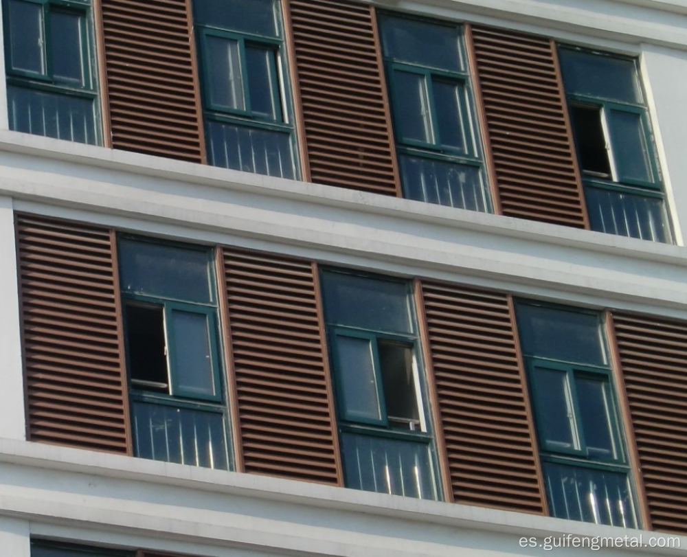 Puertas de persianas de aluminio y persianas de ventanas