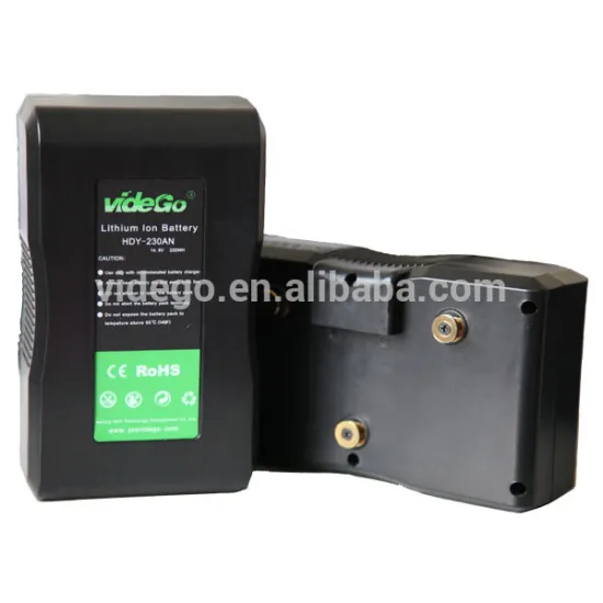 videGo 230Wh 15.6Ah V mount Li-ion rechargeable d-tap connector anton bauer gold mount type battery