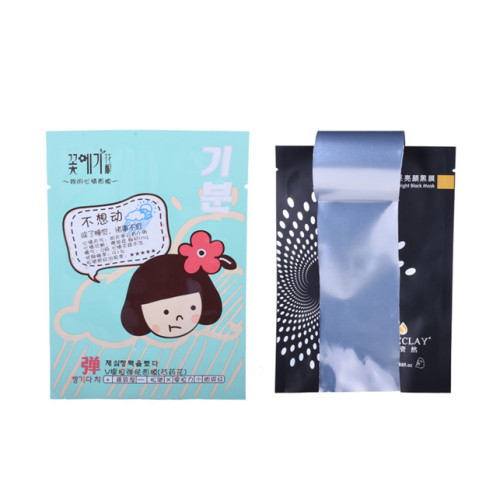 Plastic foil 3 side seal bag for facial mask