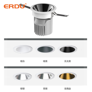High Quality ERDU Recessed LED Downlight - Trimless COB Aluminum Spotlight