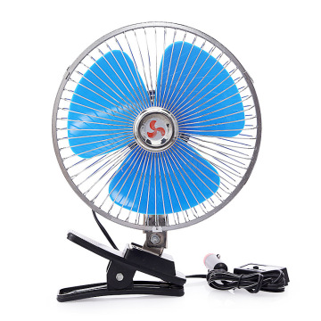 10-Inch Semi-Enclosed Truck Fan with Cigarette Lighter Clip and Car Interface