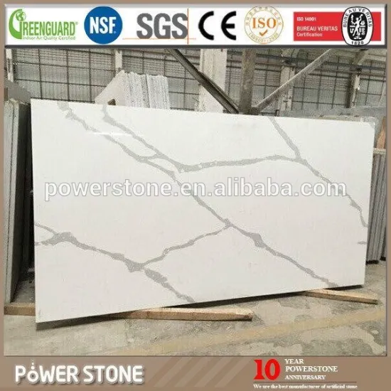 USA Market Popular Calacatta Artificial Quartz Stone Slab