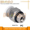 PC 10 Tapered Pneumatic Straight Male Fittings