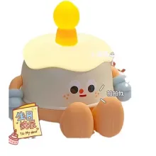 Adorable Silicone Birthday Cake Night Light with Music