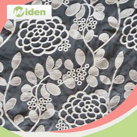 African Lace Embroidery Fabric For Wedding Dress