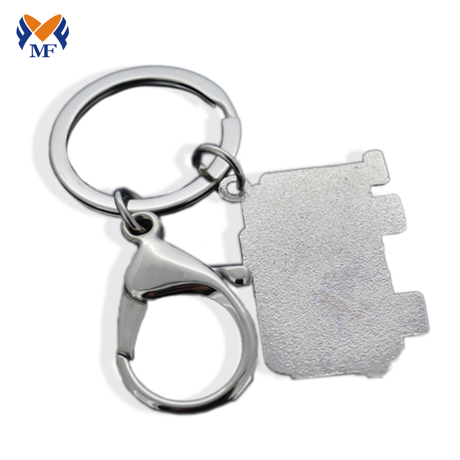 Metal elephant key ring keychain