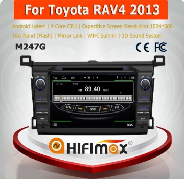 HIFIMAX 8 inch touch screen car radio tv dvd for Toyota RAV4 2013 with android 4.4.4 car dvd player gps navigation system