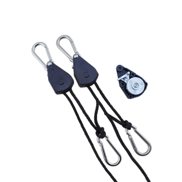 2pcs 150 lbs Hydroponic Light Reflector Hanger with Ratchet - Heavy Duty Suspension System for Growing Lights