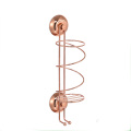 Badrum Stark sug Salong Metalltråd Chrome Rose Gold Hair Straceener Holder With Sug Cup