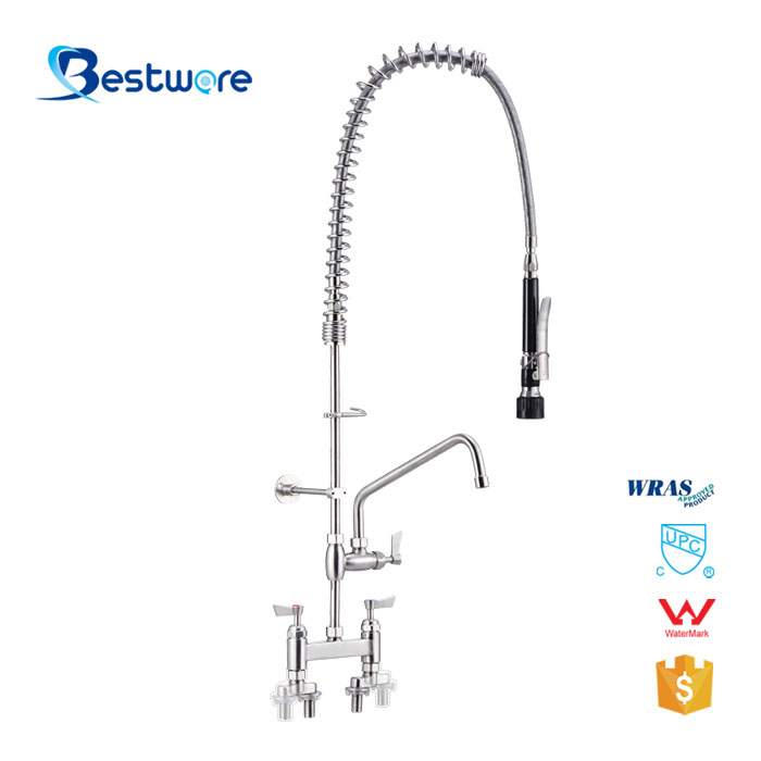 Kitchen Commercial Faucet With Sprayer