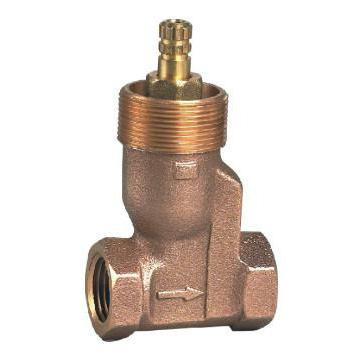 Bronzen afsluiter met zink legering handvat en hex-moer threaded (V52001)