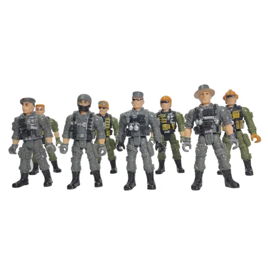 Hot Selling Wholesale Military Soldier Model with Movable Joints Special Forces 10cm Action Figure for Children