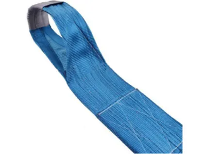Blue high strength eye to eye lifting webbing sling