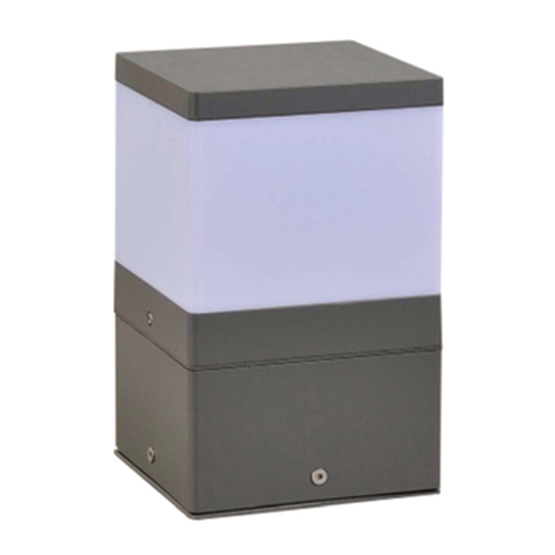 LEDER Simple, blanco y gris, aplique LED para exterior