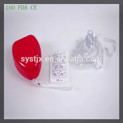 Chinese products red color shell first aid CPR mask