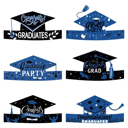 Graduation Party Supplies: Decorative Paper Hats and Props