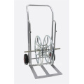 Zink vergulde skelet reel stand en trolley