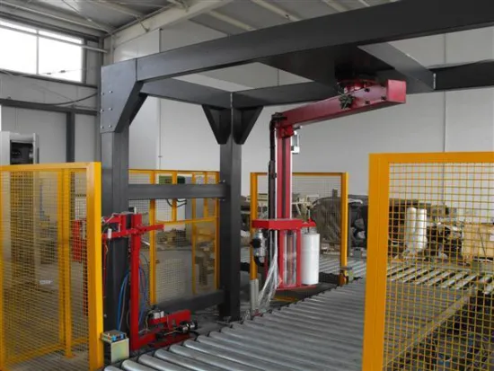 Fully automatic conveyor rotary-arm  film wrapping machine