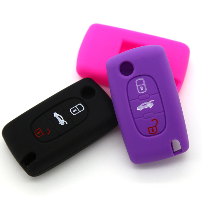 Peugeot 3 Buttons Silicon Key Case
