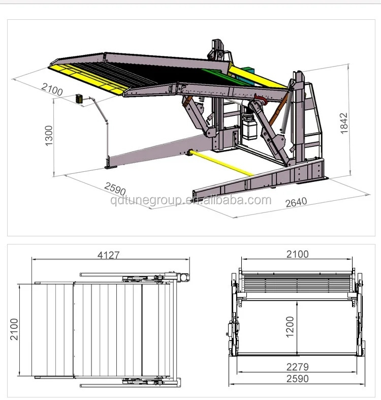 Sistema de estacionamiento de ascensor de estacionamiento de automóviles