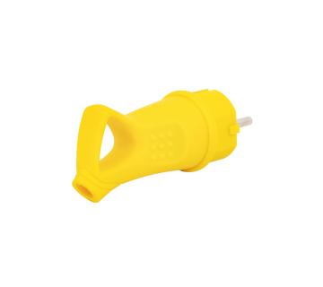 IP44 2 Pin French Socket Rubber Plug - Waterproof Outdoor Connector