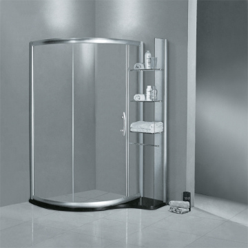 prefab simple tempered glass shower room