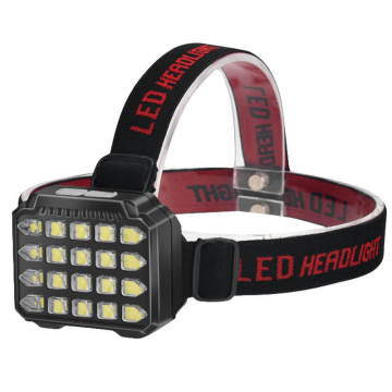 Super Bright USB Rechargeable LED Headlamp with 3 Modes, Water Resistant for Outdoor Use