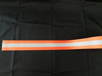 EN469 Aramid Flame Reflective  Yellow/Orange Warning Tape