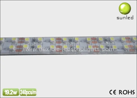 10m Double Row Led Strip 3528 Warm White Light Tube Waterproof