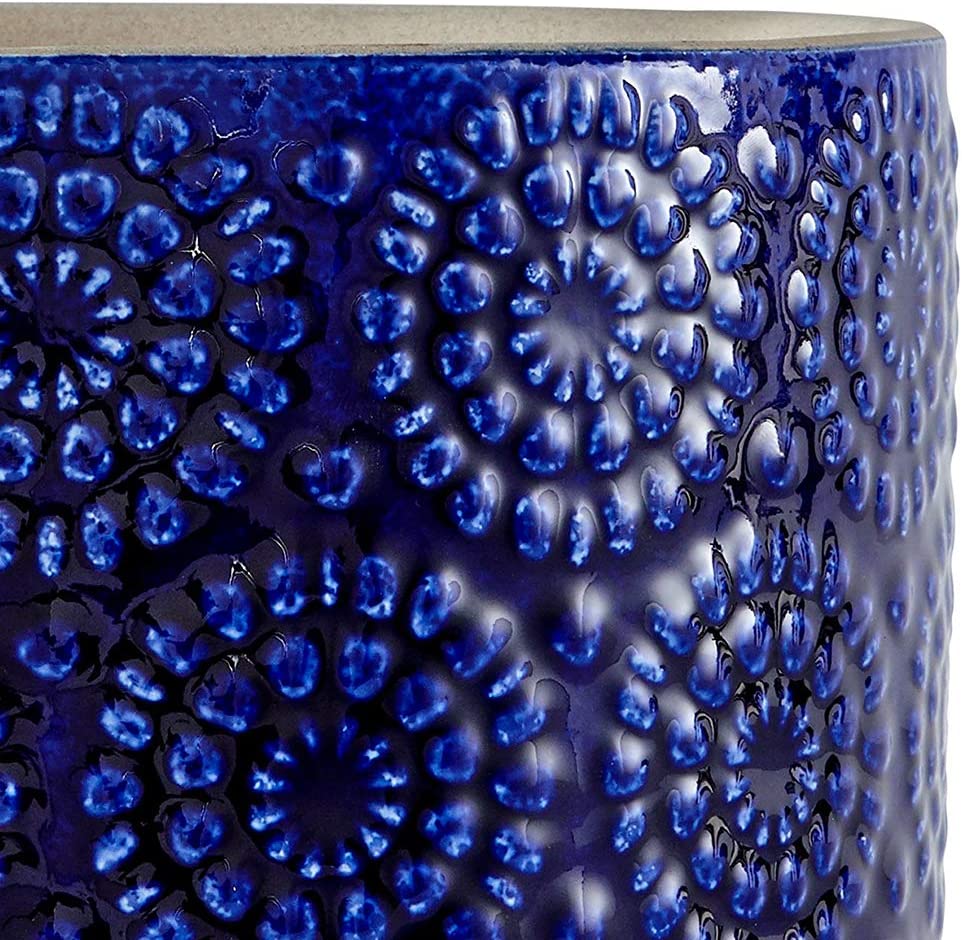 Vaso de flores de cerâmica moderna de pedra e feixe