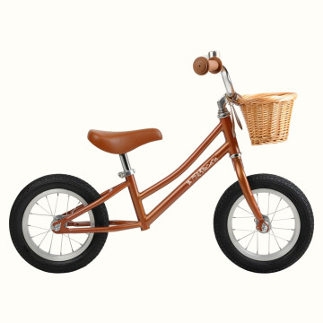 No Pedal 12" Balance Bike with Front Basket for Ages 18 Mos-4 Years