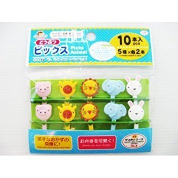 Hot Selling Party Supplies Cute Animal Shaped Bento Picks Food Picks fruit forks