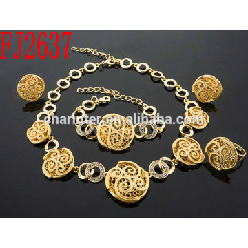 Sales well african jewelry sets/ african costume jewelry/ gold plated jewelry/ jewelry sets/ women jewelry sets FJ2637