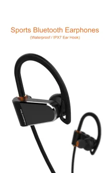 Wireless Headphones Bluetooth IPX7 Waterproof Sports Headse