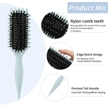 Nylon Bristle Air Cushion Comb for Wavy Hair