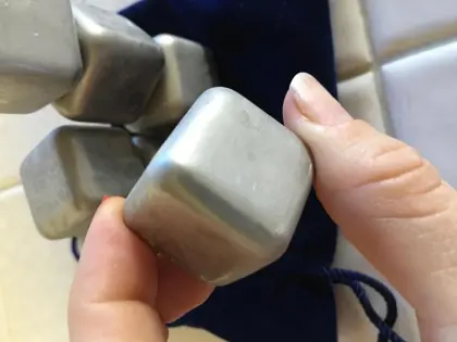 Food Graded Reusable Stainless Steel Cooling Ice Cubes