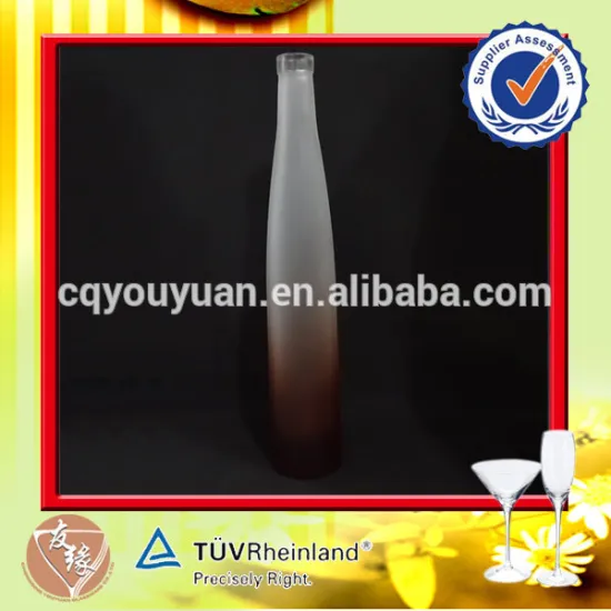 Tailor made frosting spray decal 500ml vodka luxury glass bottles