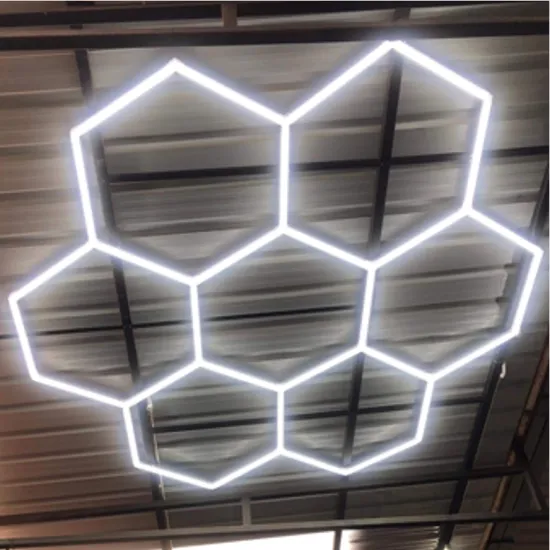 LED Hexagon Garage Lighting 440mm Hexagonal Lamps for Car Detailing Workshops