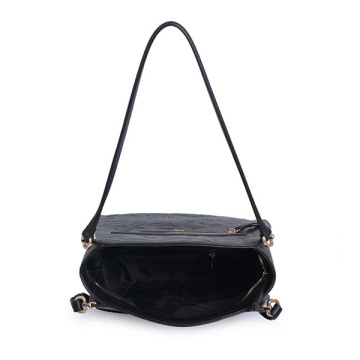 Sac à main sac à main noir Shopper dames double bandoulière