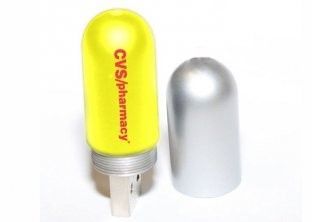 Plastic 8gb Promotional Usb Flash Drives - Style Pill With Led Indicator Light