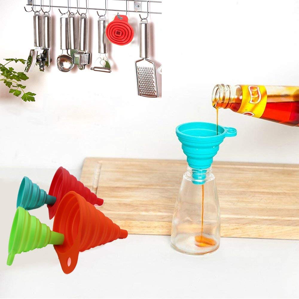 Collapsible Cooking Silicone Funnel