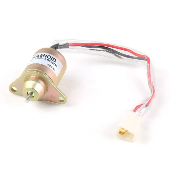 Yanmar Engine Fuel Shut Off Solenoid 119653-77950 for 3TNE84, 3TNE88, 4TNE84 Models